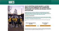 Desktop Screenshot of dickssportinggoods.sponsorport.com
