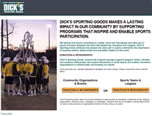 Tablet Screenshot of dickssportinggoods.sponsorport.com